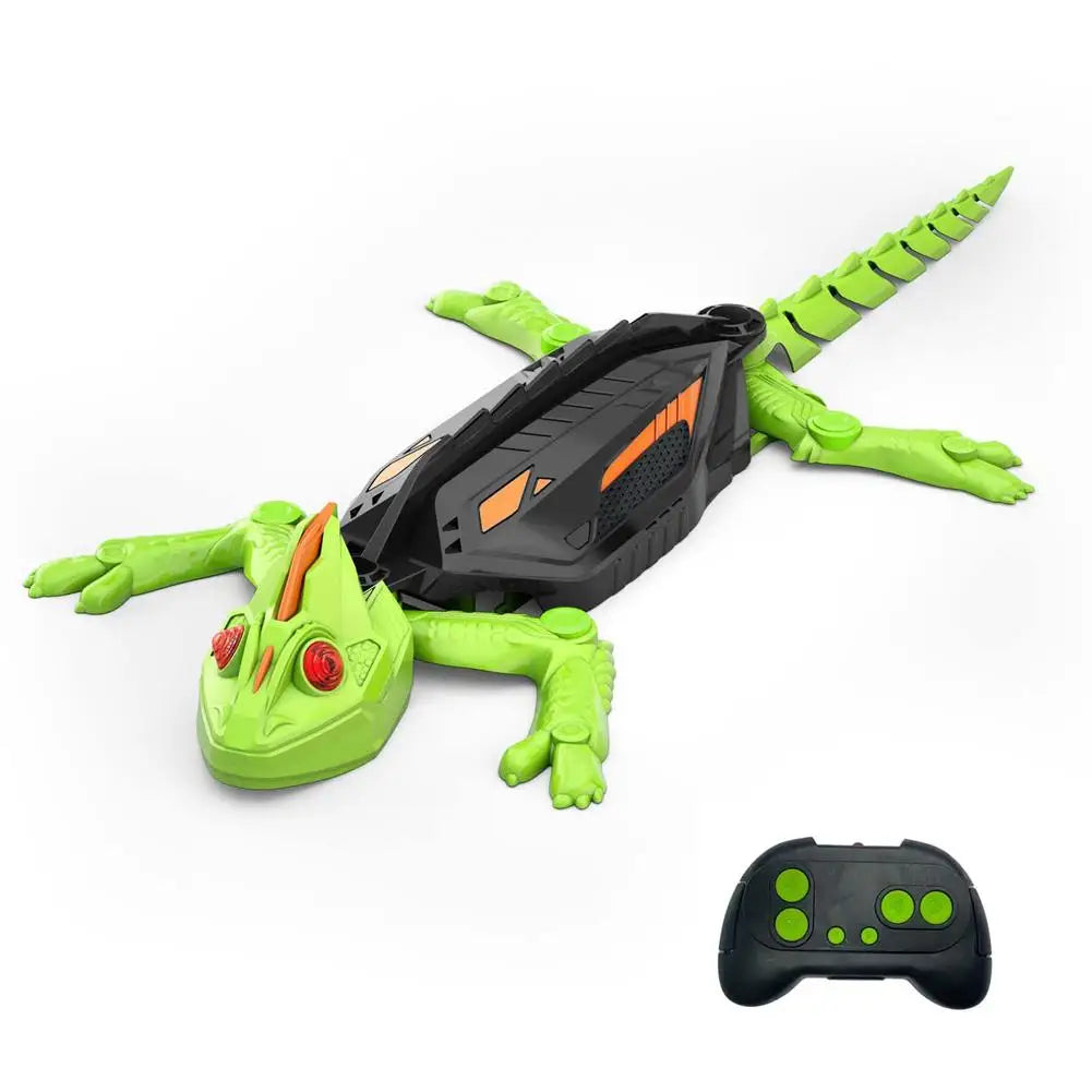 Realistic Biomimetic RC Wall Climbing Lizard Robot Toy Remote Control Gecko That Climbs Glass & Smooth Walls Car Interior Decor
